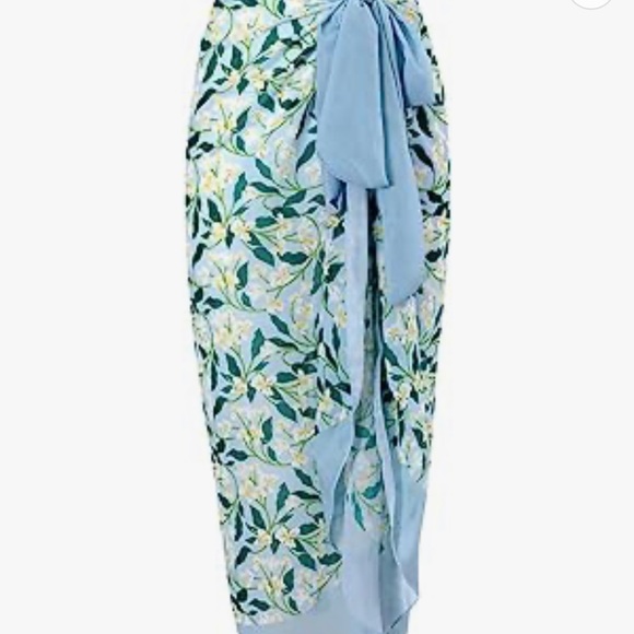 Bikini with Cover up Beach Skirt Sarong- New - Picture 3 of 4